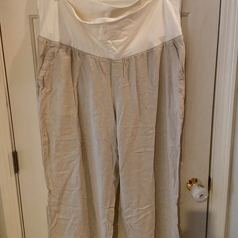 Linen Maternity pants
